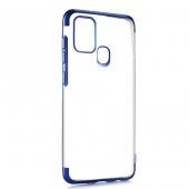 Galaxy A21S Kılıf İnce Köşeleri Renkli Şeffaf Silikon - 4