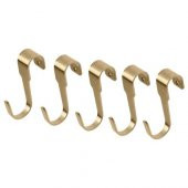 5 Li Kanca Gold Renk IKEA 7 Cm Çelik Kanca 5 Li Mutfak Raf Kancası-Dekorasyonu - 1