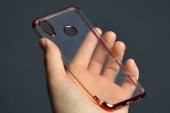 Huawei P Smart Plus Kılıf İnce Köşeleri Renkli Şeffaf Silikon - 2