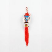Feng Shui Düğüm Maske Mavi Çin Şans Duvar Süsü - 1