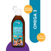 Vitago Kids Balık Yağı Omega 3, Vitamin A, D3, E, K2 İçeren Şurup - 1