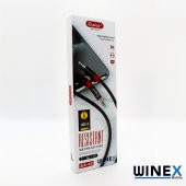 Winex AX42 Gfz 3.5mm Aux Kablo 1m Siyah - 4