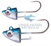 Savage gear 3D Sardine Jigheads 10 cm #1/0 2 Pcs 15 gram - 1