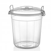 Merdem Kilitli Erzak Kovası 35 Lt Şeffaf No:35 - 1