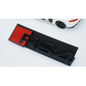 DK Tuning RS4 Siyah Kırmızı 3D Ön Panjur Logo Audi İle Uyumlu thumbnail 4