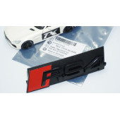 DK Tuning RS4 Siyah Kırmızı 3D Ön Panjur Logo Audi İle Uyumlu thumbnail 6