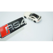DK Tuning RS4 Gümüş Kırmızı 3D Ön Panjur Logo Audi İle Uyumlu - 1