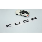 DK Tuning Kuga Siyah ABS 3M 3D Bagaj Yazı Logo Ford İle Uyumlu - 2
