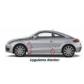 Audi TT Logo Yan Çamurluk 3M 3D Damla Silikon Yeni Nesil Logo Amblem - 4