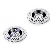 Hometarz 2 li Mutfak Lavabo Süzgeci Paslanmaz Çelik 7 cm - 2