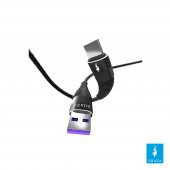 SHAZA USB TYPE-C PD 5A 100 W Örgülü Hızlı Şarj ve Data Kablosu 1 Metre - 3