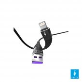 SHAZA Apple iPhone Lightning 5A 100 W Örgülü Hızlı Şarj ve Data Kablosu 3 Metre - 3