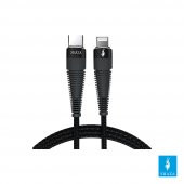 SHAZA Apple iPhone Lightning To TYPE-C PD 5A 100W Örgülü Hızlı Şarj ve Data Kablosu 2 Metre - 1
