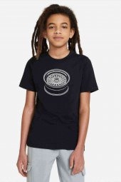 BBS Jant Baskılı Unisex Çocuk Siyah Tshirt - 1