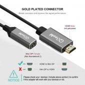 Qgeem QG-HD02 HDMI To Mini Display Port Dönüştürücü - 3