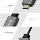 Qgeem QG-HD02 HDMI To Mini Display Port Dönüştürücü - 6