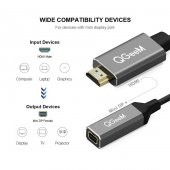 Qgeem QG-HD02 HDMI To Mini Display Port Dönüştürücü - 2
