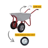 Kanat Plus Galvanizli İki Teker Demonte El Arabası 0.90 mm Sac - 3