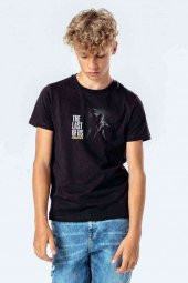 The Last Of Us Remastered Baskılı Unisex Çocuk Siyah T-shirt - 1