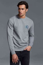 Day 6 Months Baskılı Gri Erkek Sweatshirt - 1