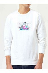 Save Rock And Roll By Thepatrickcunanan Baskılı Beyaz Erkek Sweatshirt - 1