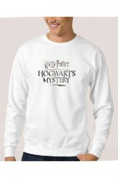 Baskılı Tshirt 01 Baskılı Beyaz Erkek Sweatshirt - 1