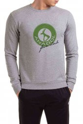 Anadol Fun Club Baskılı Gri Erkek Sweatshirt - 1