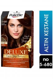 Palette Deluxe Kit Saç Boyası  5-680 Altın Kestane - 1