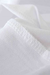 Graffiti Letter Baskılı Beyaz Erkek Tshirt - 3