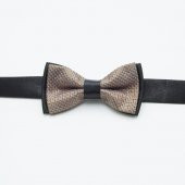 Kahve Desenli Çocuk Papyon - 1