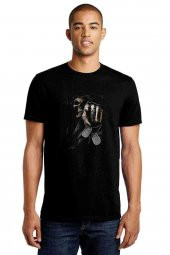 Computer Skull Kurukafa Baskılı Siyah Erkek Tshirt - 1