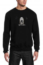 Satyricon Metal Rock Music Müzik Baskılı Siyah Erkek Sweatshirt - 1