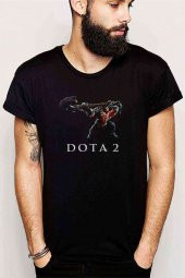 DOTA 2 Axe Warriors Baskılı Siyah Erkek Tshirt - 1