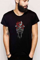 Motor NoelBaba Kuru Kafa Rock Metal Baskılı Siyah Erkek Tshirt - 1