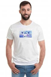 Linkin Park Iridescent Metal Rock Music Baskılı Beyaz Erkek Tshirt - 1