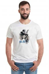 GUNS N ROSES SLASH WATERCOLOR Baskılı Beyaz Erkek Tshirt - 1