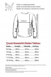 Anime Oppi Baskılı Unisex Çocuk Beyaz Sweatshirt - 4