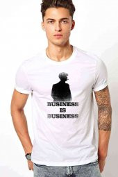 Peaky Blinders Business is Business Erkek Beyaz Tshirt - 1