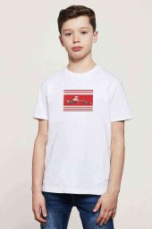 Niki Lauda Formula Baskılı Unisex Çocuk Beyaz t-shirt - 1