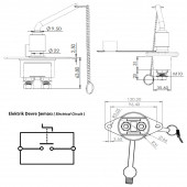 Metal Akü Devre Kesici Şalter - 12V 24V 300A - 5