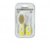 Bebedor 573 Doğal Saç Fırçası Ve Tarak Seti - Sarı - 1