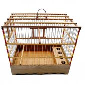 ANS El Yapımı Ahşap Kuş Kafesi 25*38*35cm - 1