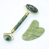 Jade (Yeşim) Gua Sha & Roller Set - 1