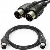 1.5 Metre Midi Kablo MIDI to MIDI 5 PİN Klavye Org Kablosu - 1