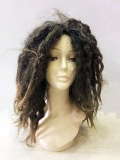 Kahve Renk Joe Dreadlocks Astarlı Kabarık Bob Marley Reggae Rasta Peruk - 3