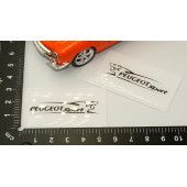 Peugeot Sport Lion Logo Damla Silikon Çamurluk Yanı Logo Arma Amblem Seti Yeni Stil - 6