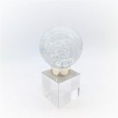 Crearthome Dekoratif Aksesuar Orta Boy Kristal Küre Gümüş FA59G - 3