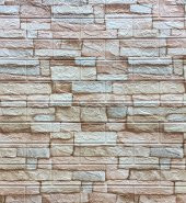 Renkli Duvarlar Doğal Taş 3D Kendinden Yapışkanlı Duvar Kaplama Kağıdı Paneli - 2