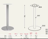 Tablalı Masa Ayağı 11.210 - Taban Çapı 36,5cm thumbnail 2