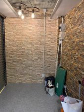 Renkli Duvarlar NW46 Kahve Köpüğü Taş Kendinden Yapışkanlı Dekoratif Duvar Paneli thumbnail 3